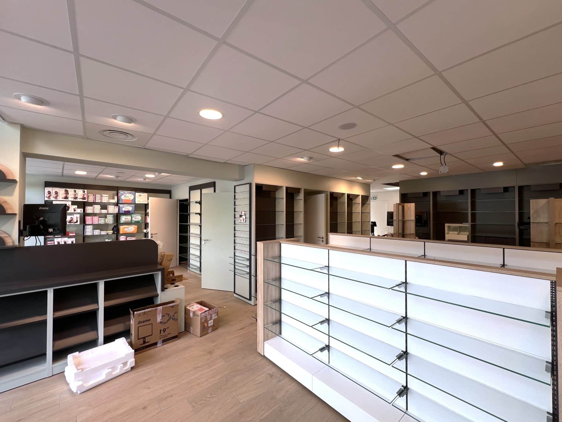 Travaux pharmacie en phasage sans fermeture